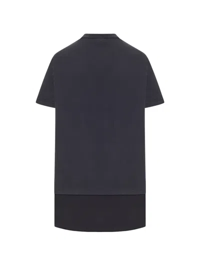Balenciaga Women Hybrid T-shirt Dress With Sport Icon Logo In Black