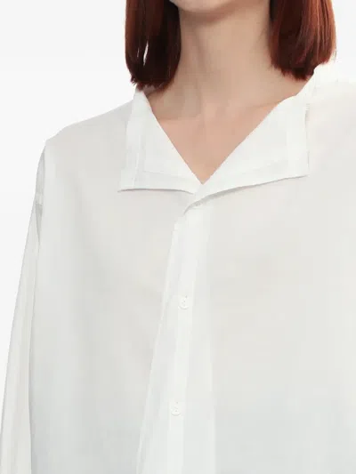 Y's Buttoned Shirt In White