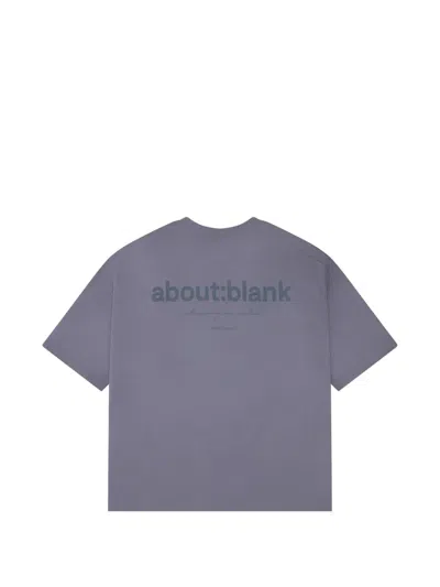 Aboutblank Boxy-fit T-shirt In Blue