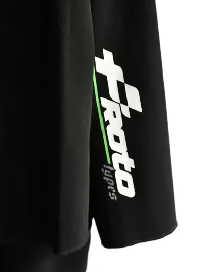 Prototypes Logo-print Long-sleeve T-shirt In Black