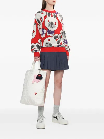 Apee By A Bathing Ape Rabbit Pattern Sweater In Multi