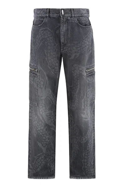 Givenchy Cargo Jeans In Gray