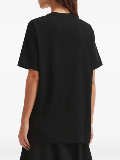 Y's Printed T-shirt In Black