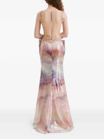 Gemy Maalouf Patterned Maxi Dress In Multi