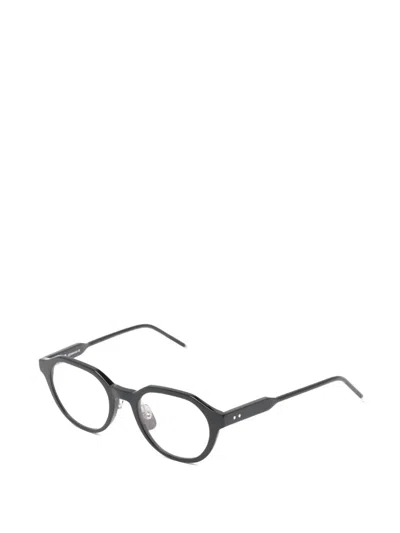 Thom Browne Round-frame Glasses In Black