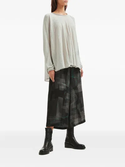 Y's Line Raw Edge Top In Multi