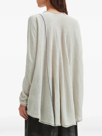 Y's Line Raw Edge Top In Multi