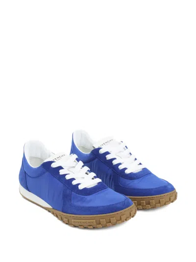 Givenchy Low Top Sneakers Round Toe Rubber Sole In Blue