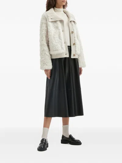 B+ab Button Collar Jacket In Brown