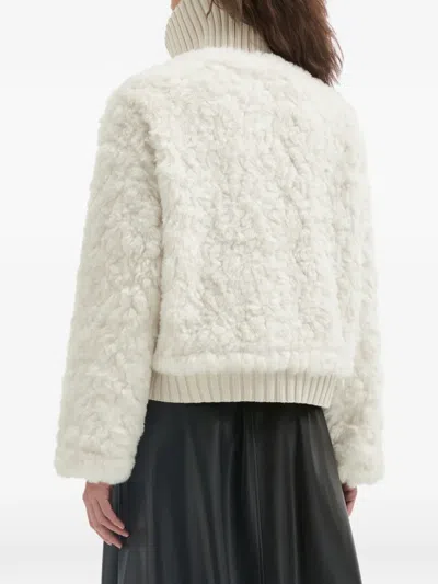 B+ab Button Collar Jacket In Brown