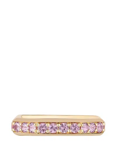 Goshwara Pink-sapphire Square Ring In Gold
