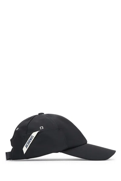 Jacquemus Men La Casquette Ovalie In Black