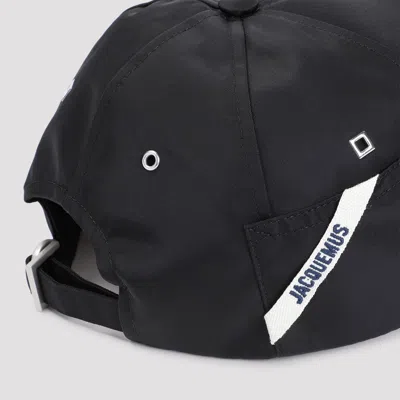 Jacquemus Men La Casquette Ovalie In Black