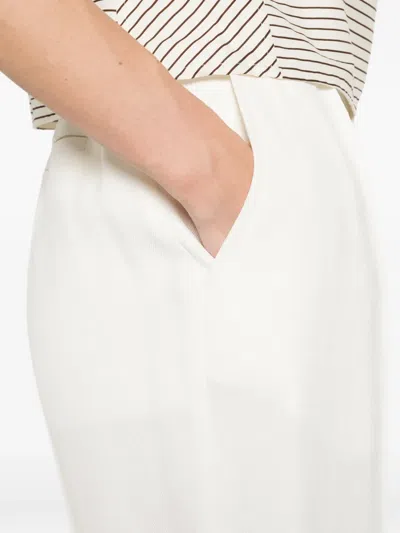 Victoria Beckham Tailored Pleated Shorts In White