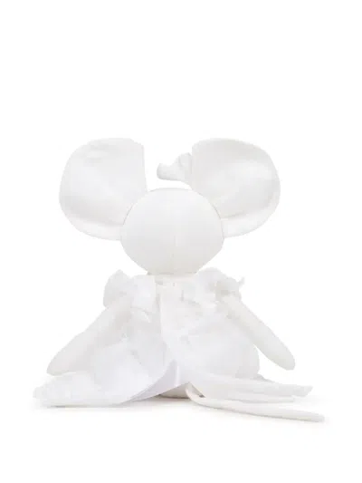 Chloé Ruffled Mouse Toy In White