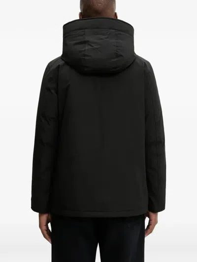 Woolrich Hooded Buttoned Jacket In Multi