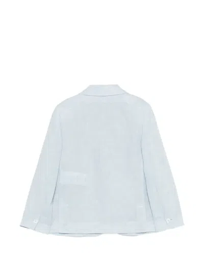 Fay Patch-pocket Two-button Blazer In Blue