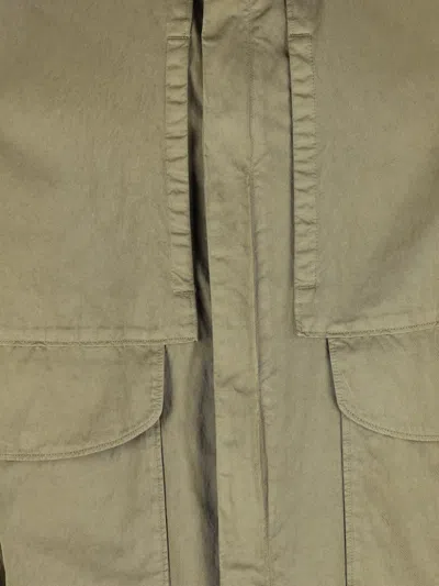 Massimo Osti Studio Button Flap-pocket Overshirt In Neutral