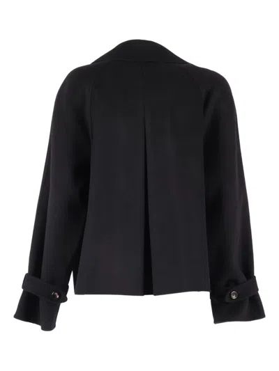Max Mara Studio Nupar Double-breasted Jacket In Blue