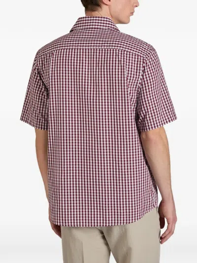Slowear Checked Cotton Shirt In Red