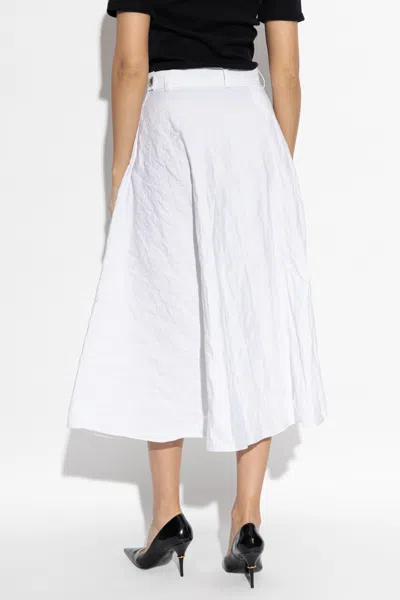 Moschino Flared A-line Skirt In White