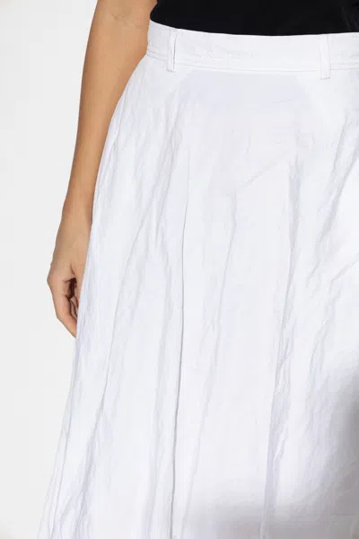 Moschino Flared A-line Skirt In White