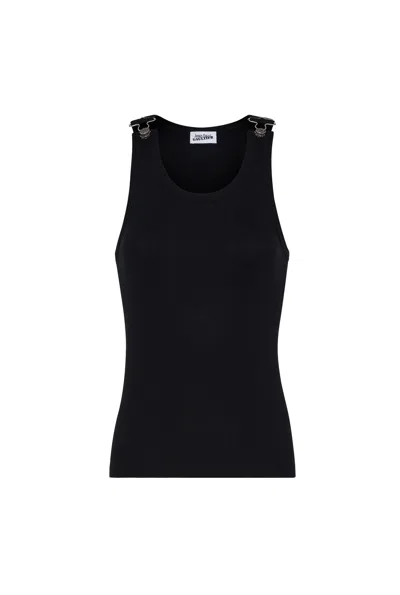 Jean Paul Gaultier Women Black Sleeveless Tank Top, Xs Luxury Tops For Women Darveys