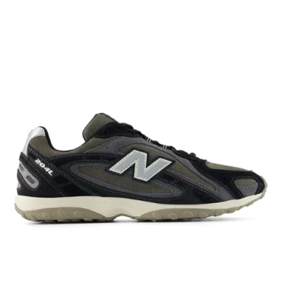 New Balance Womens Black Magnet 204l Suede And Mesh Trainers In Multi