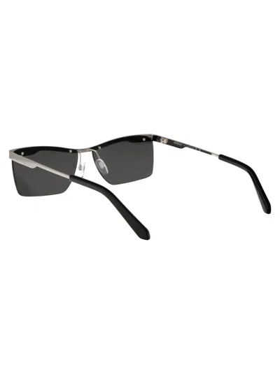 Off-white Rimini Rectangle-frame Sunglasses In Gray