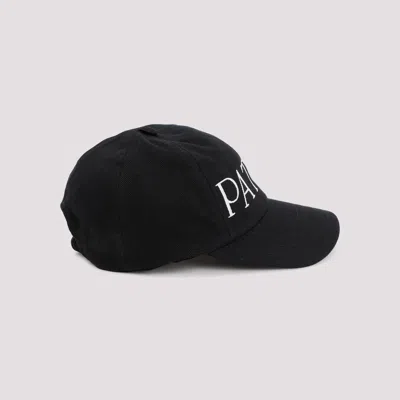 Patou Black Cotton Baseball Cap In Black