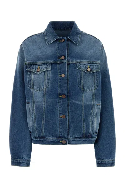 Prada Denim Jacket In Blue