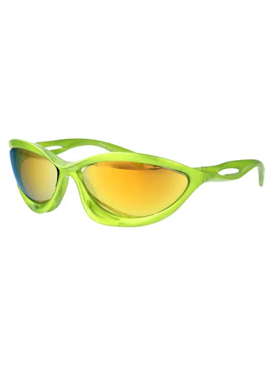 Prada Injected Sunglasses In Green
