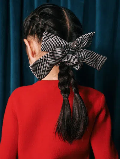 Self-portrait Self Portrait Girls Check Hair Bow In Multi