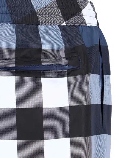 Burberry Blue Polyester Swimsuit In Blue