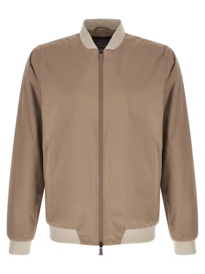 Herno Functional Bomber Jacket In Neutral