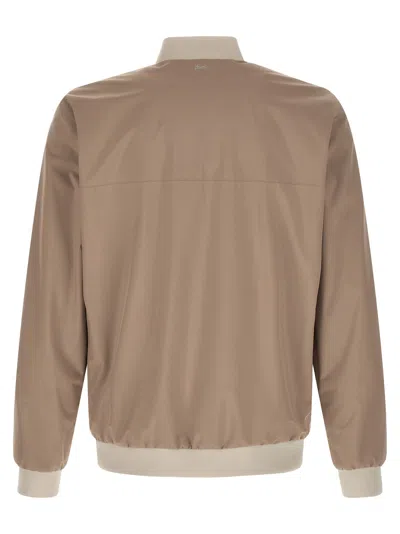 Herno Functional Bomber Jacket In Neutral