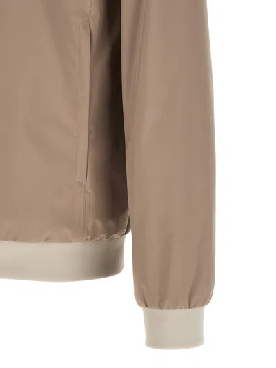 Herno Functional Bomber Jacket In Neutral