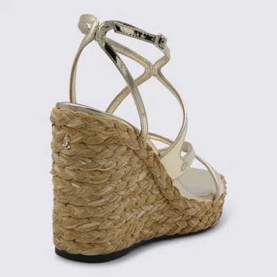 Jimmy Choo Gold Espadrillas In Gold