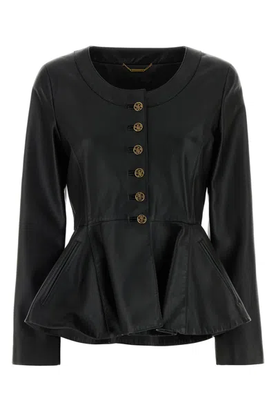Chloé Chloe Black Leather Jacket In Black