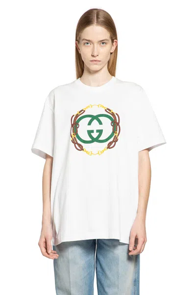 Gucci Interlocking G Cotton Jersey T-shirt In White