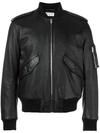 Saint Laurent Black Classic Bomber Jacket In Black