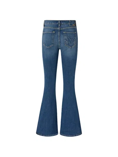 Pinko Blue Flared Jeans In Blue