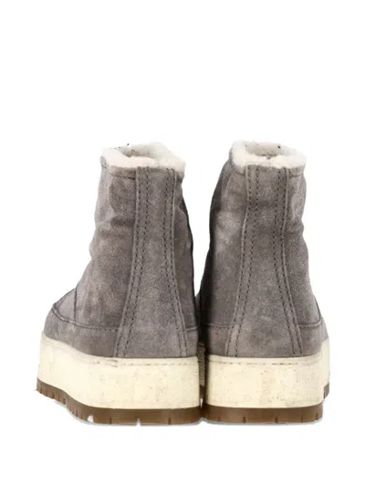 Pre-owned Prada Suede Ankle Boots In Gray