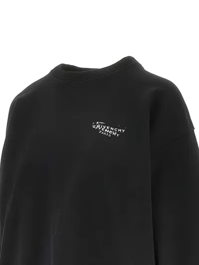 Givenchy Sweatshirt Featuring Signature Brand Stamp Crewneck In Black