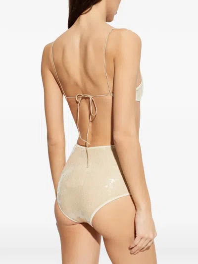 Oseree Sequin Bikini In Brown