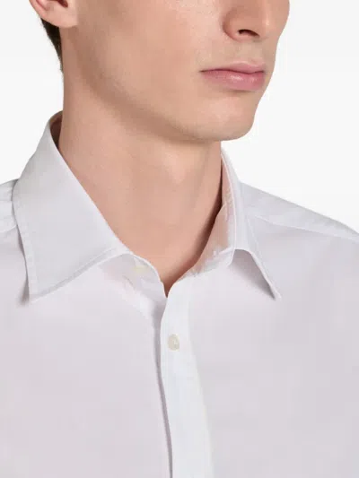 Glanshirt Buttoned Poplin Shirt In White