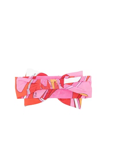 Pucci Junior Bow Print Head Band In Multi