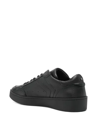 Canali Sneakers With Rubber Sole In Black