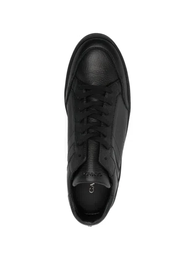 Canali Sneakers With Rubber Sole In Black