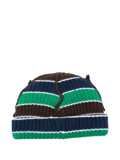 CHUNCKY STRIPED EARS BEANIE